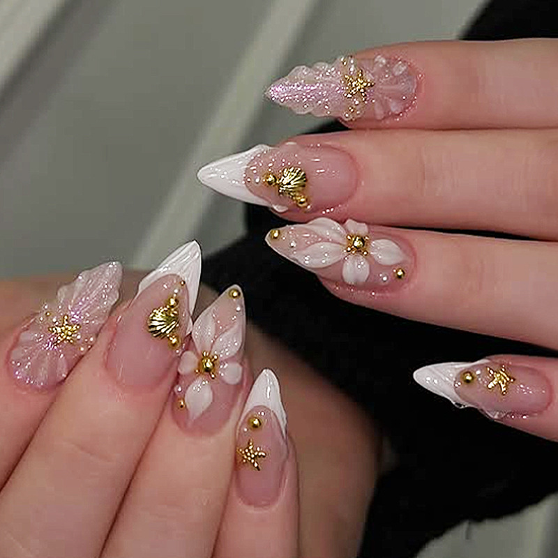 24 peças de Unhas Postiças Amê - Nail Art Pink avaliação e preço