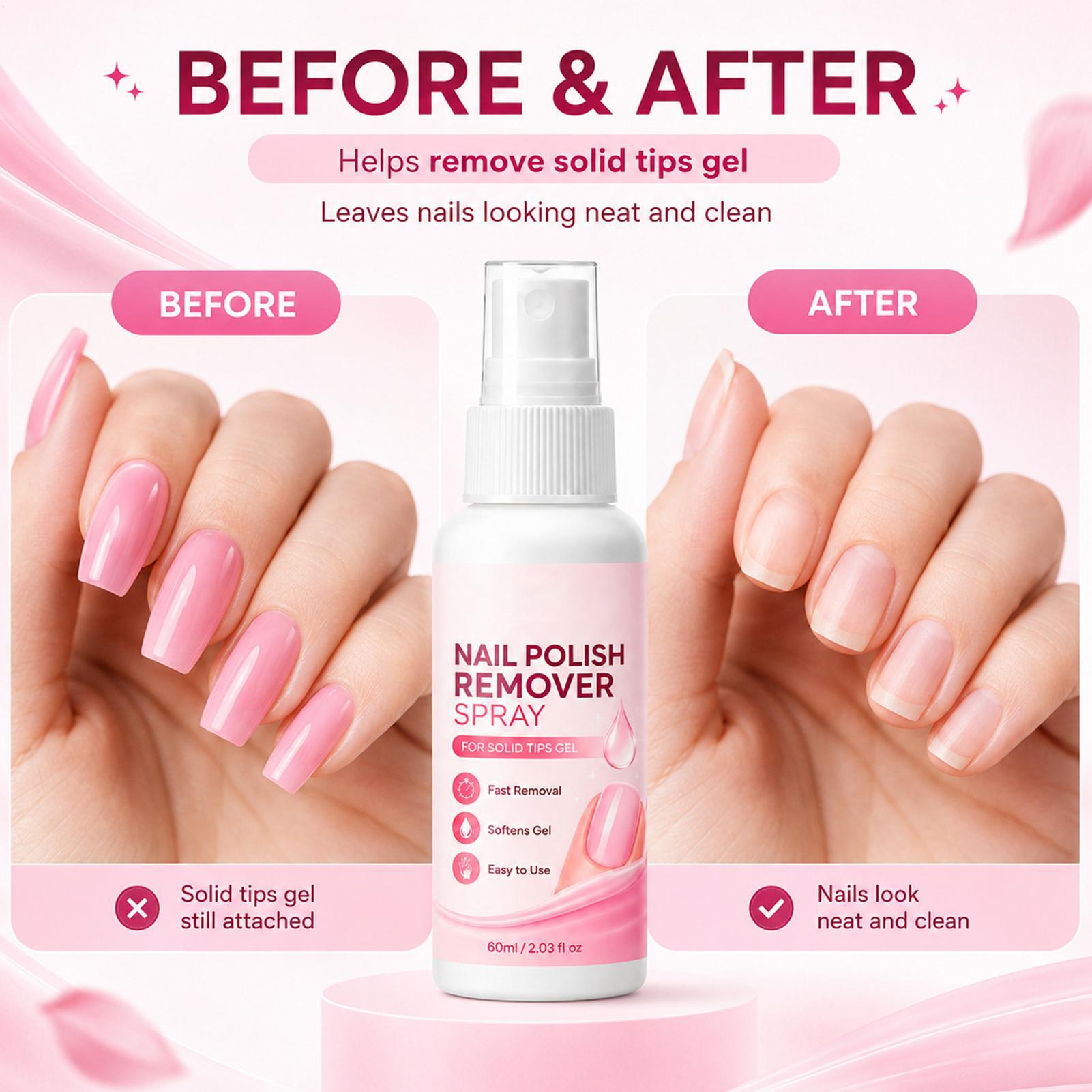Spray Removedor de Unhas de 60 - Nail Art Press On avaliação e preço