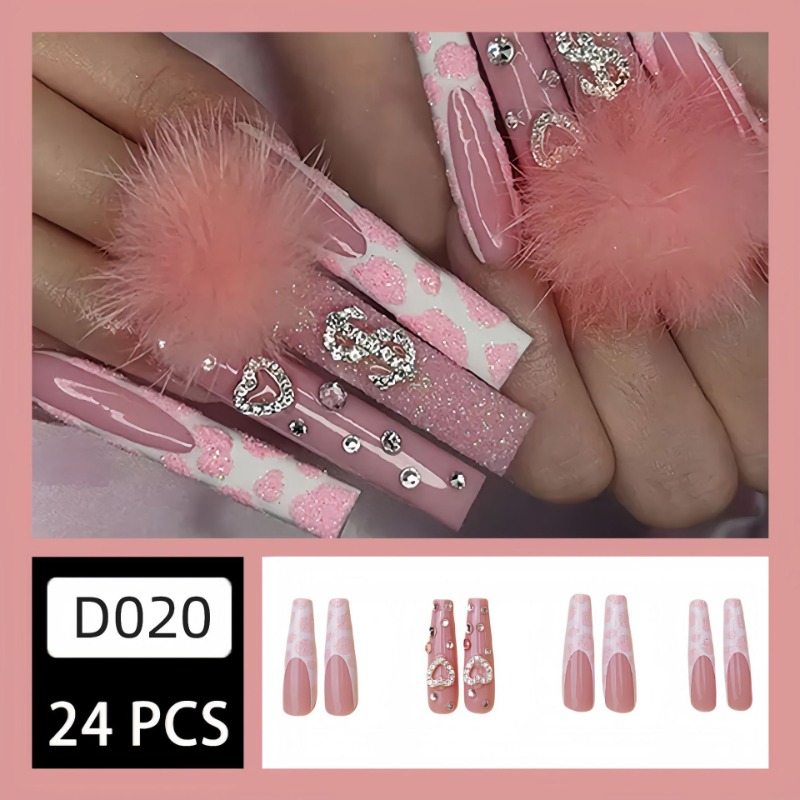 Extra Long Square Dicas unhas  - Nail Art Press On avaliação e preço