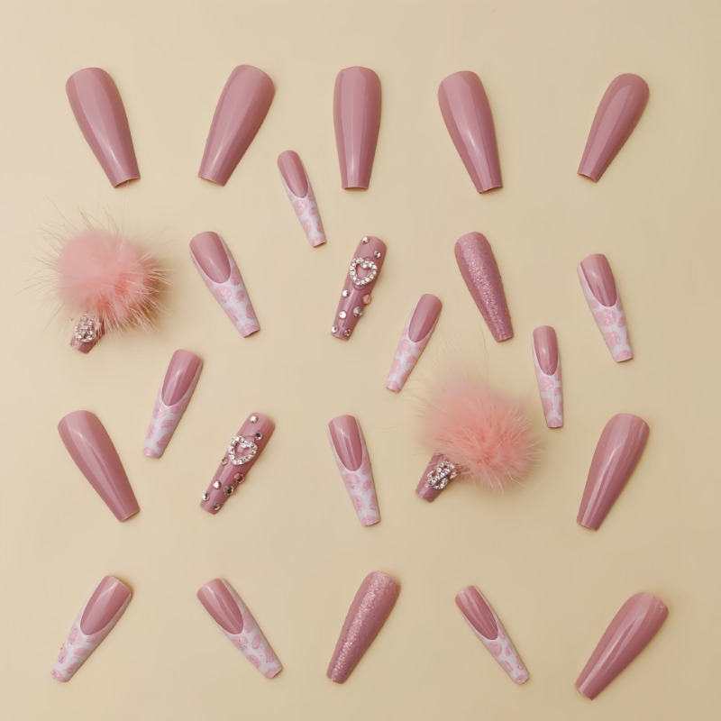 Extra Long Square Dicas unhas  - Nail Art Press On avaliação e preço