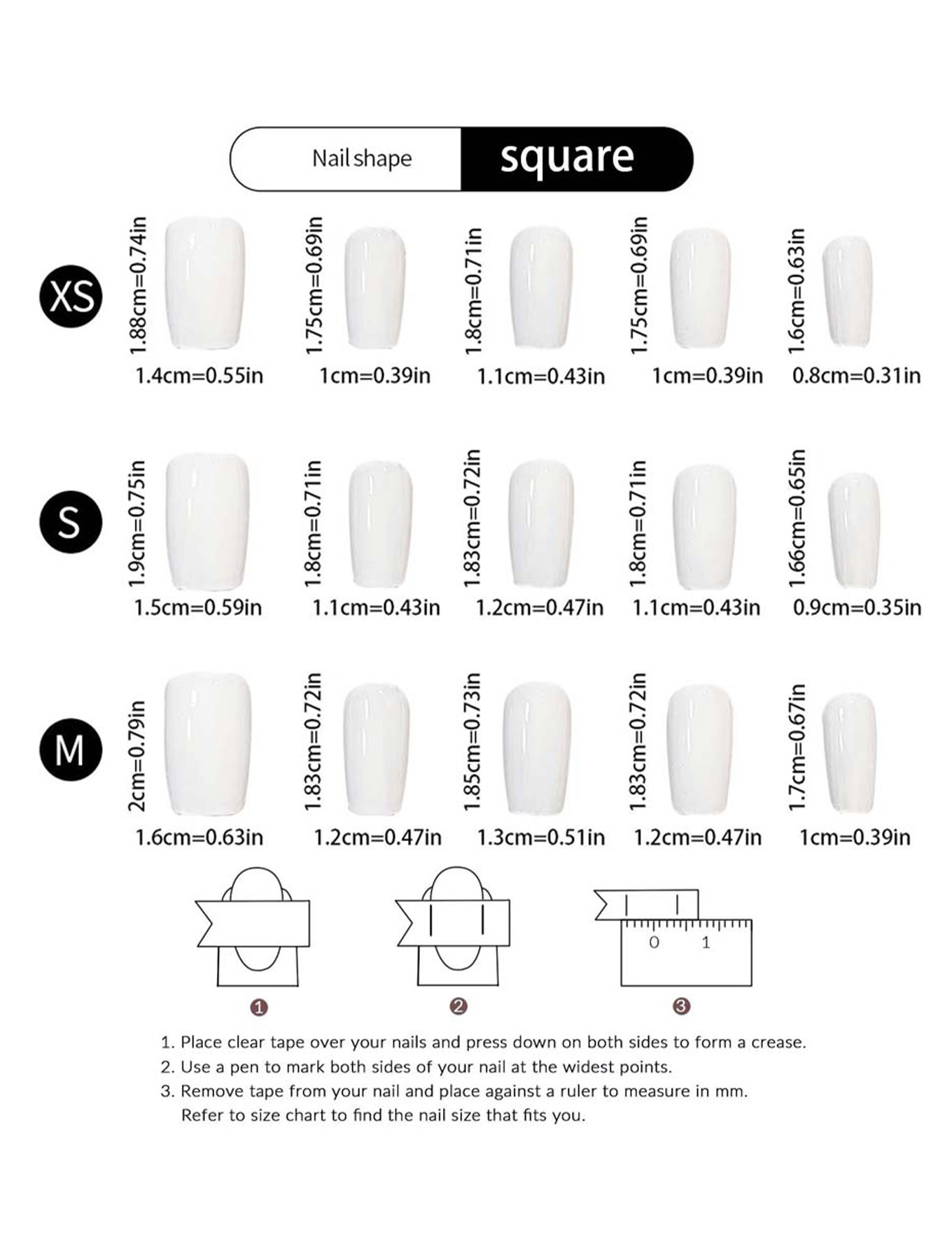 10 unidades de unhas postiças  - Nail Art Press On avaliação e preço